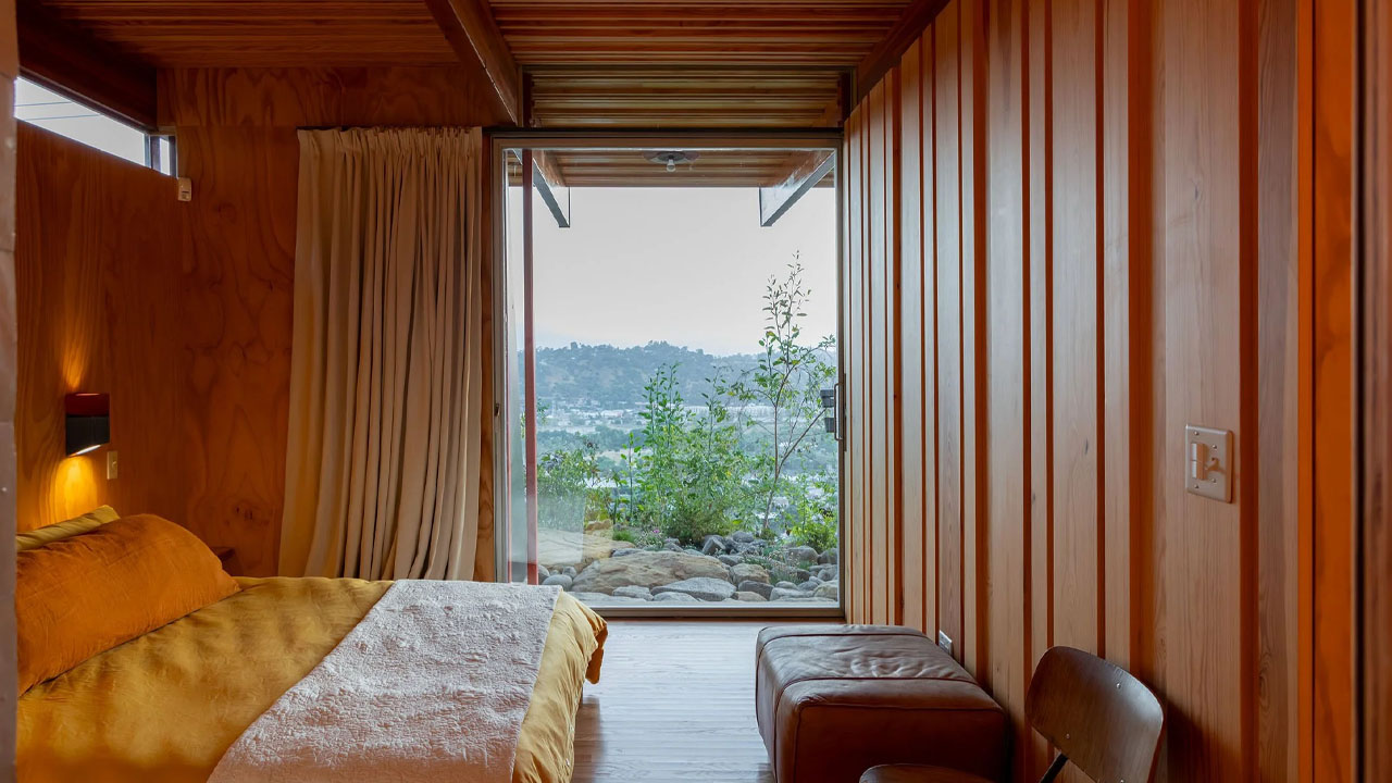 Generous floor to ceiling glazing brings nature indoors