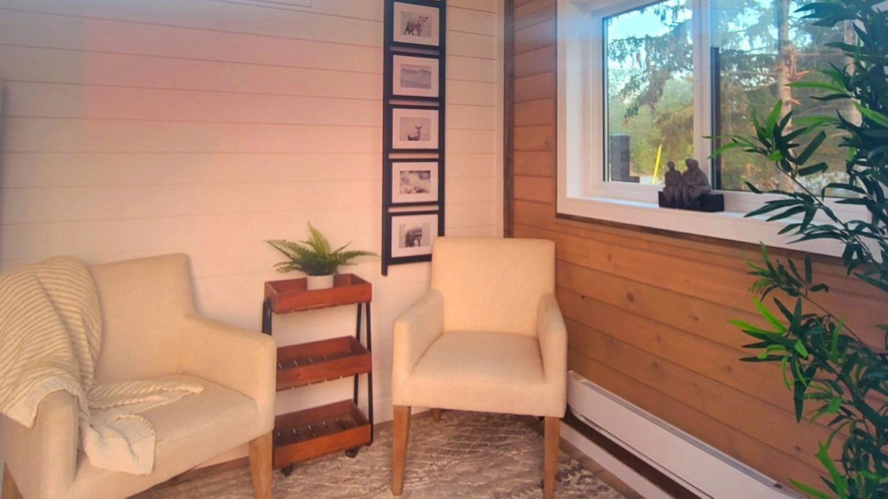 Living Room of Cinnamon Bear Tiny House 