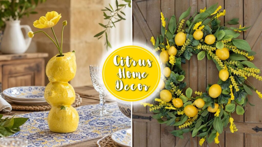 Citrus Home Décor so Deliciously Summery You can Taste It on Your Tongue Citrus Home Decor