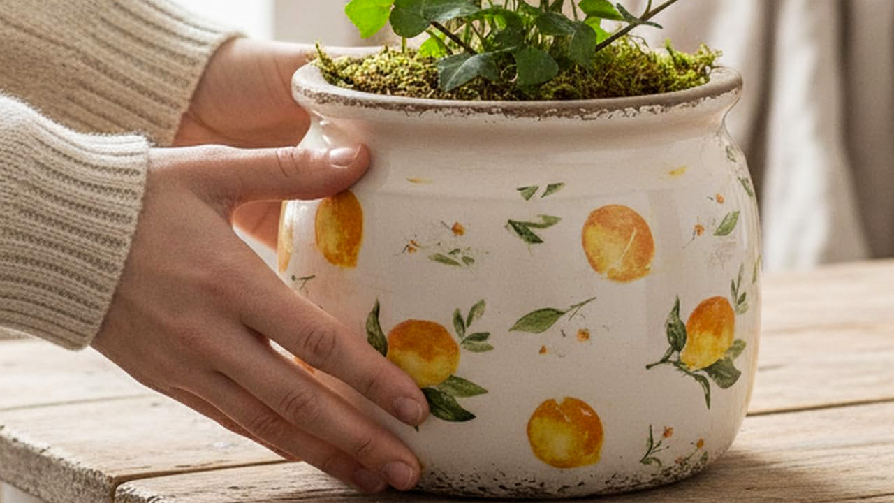 Citrus Home Décor - Lemon Summer Planter
