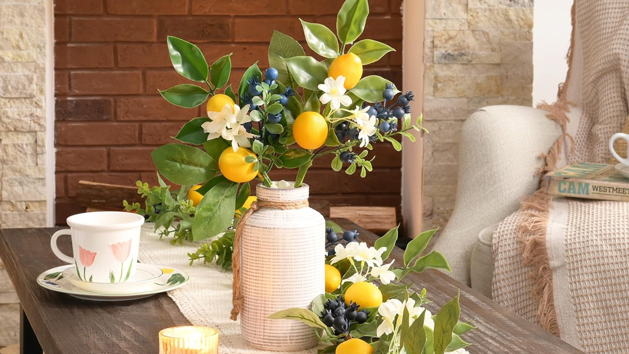 Citrus Home Décor - Summer Foliage Centerpiece