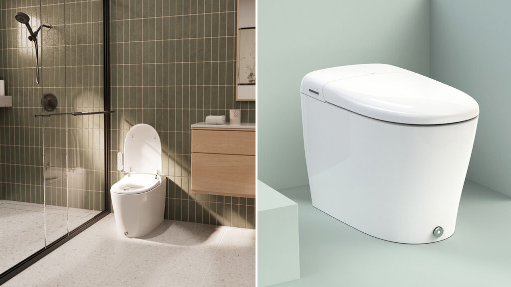 Coit Touchless Smart Bidet Toilet Flushes With Your Foot and Cleans You With Endless Warm Water Coit integrated smart bidet toilet