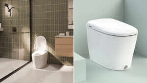 Coit Touchless Smart Bidet Toilet Flushes With Your Foot and Cleans You With Endless Warm Water Coit integrated smart bidet toilet