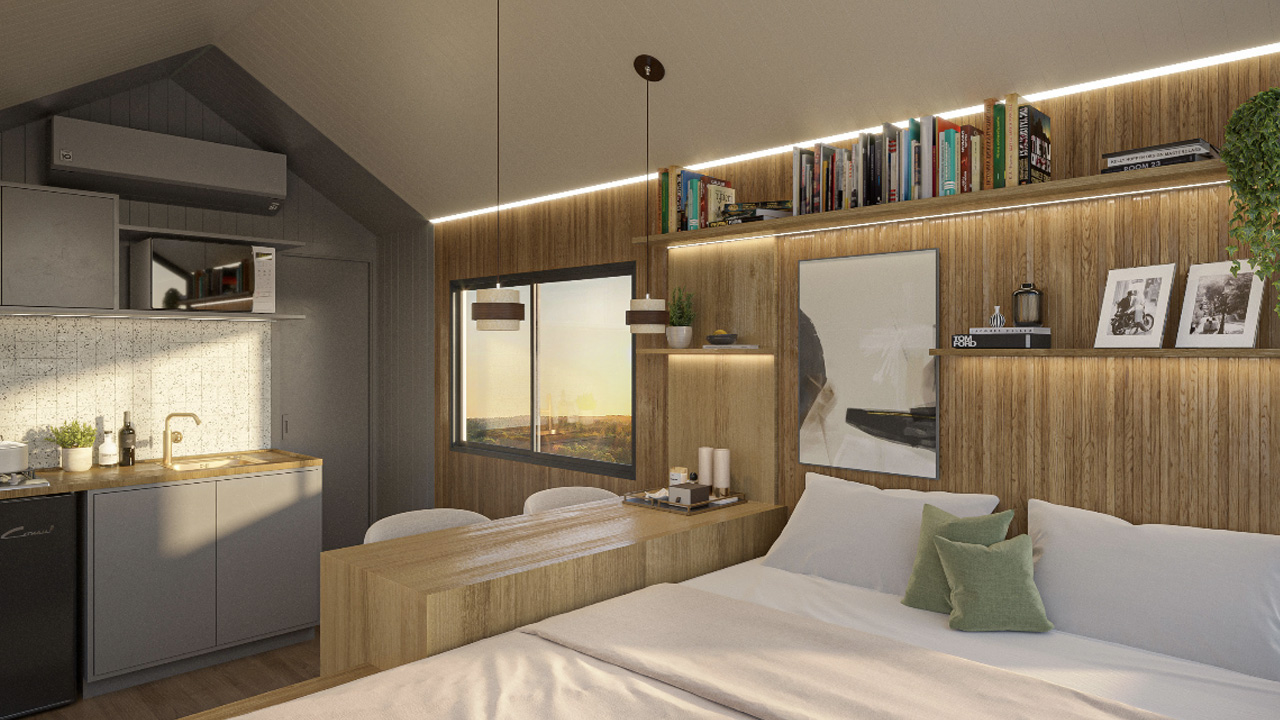 Driftway tiny house - bedroom 1