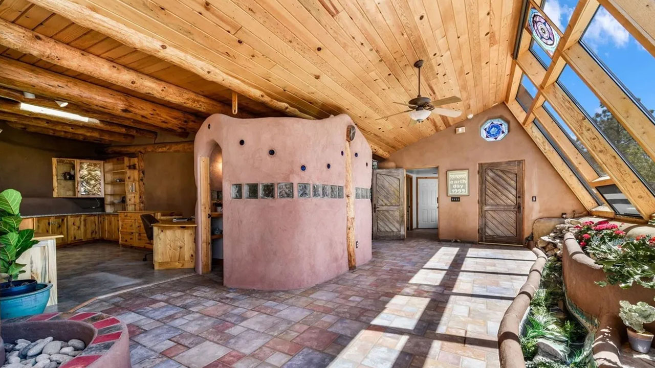 Earth Home for Sale in Black Forest Colorado - entrance