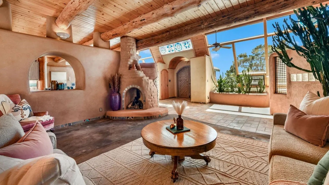 Earth Home for Sale in Black Forest Colorado - living room