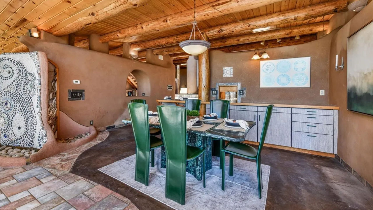 Earth Home for Sale in Black Forest Colorado - dining area