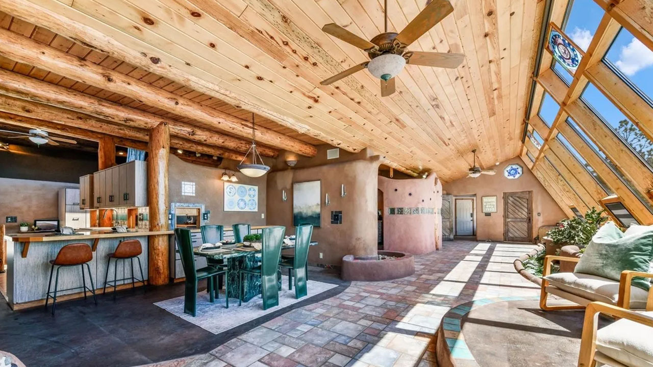 Earth Home for Sale in Black Forest Colorado - living area