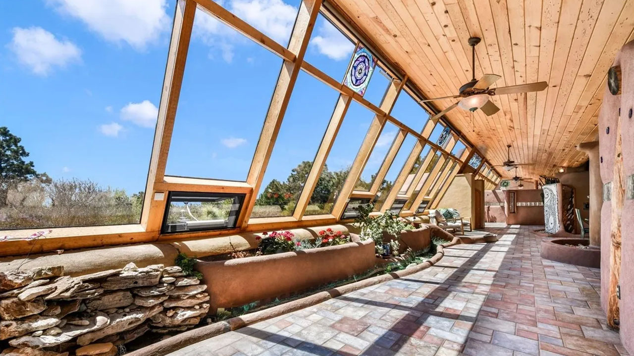 Earth Home for Sale in Black Forest Colorado - window wall