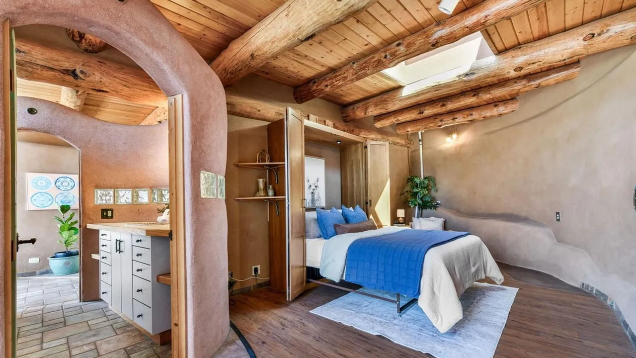 Earth Home for Sale in Black Forest Colorado - nonconformational bedroom