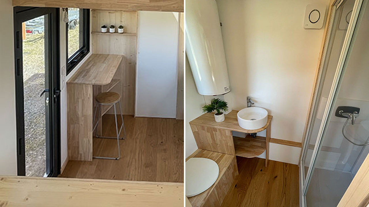 Fabien’s Tiny House is a Little Gem Customized to Work From Home