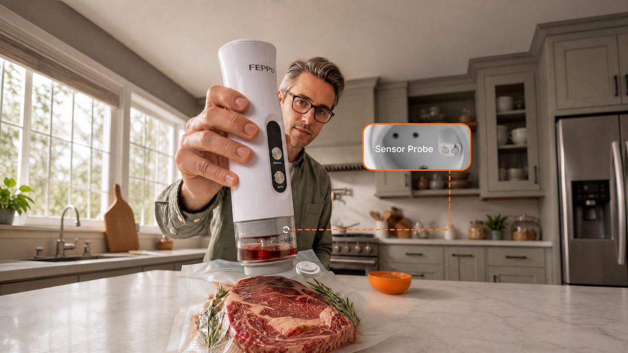 Feppo Vacuum Sealer with sensor probe