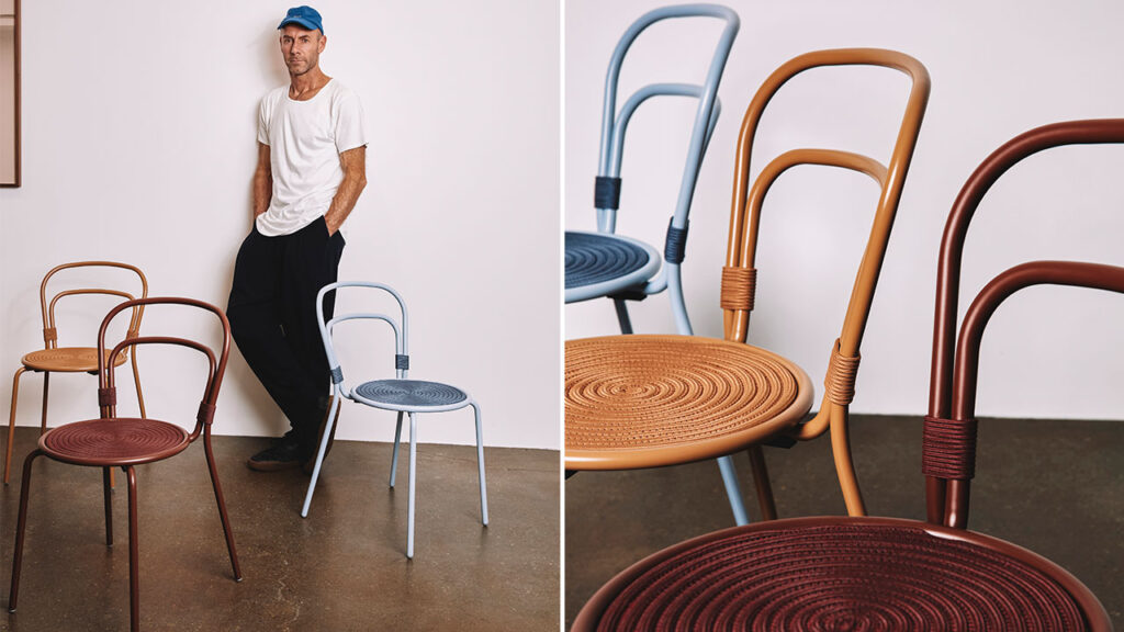 Field Chair by Adam Goodrum Combines Two Distinctive Materials
