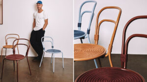 Field Chair by Adam Goodrum Combines Two Distinctive Materials
