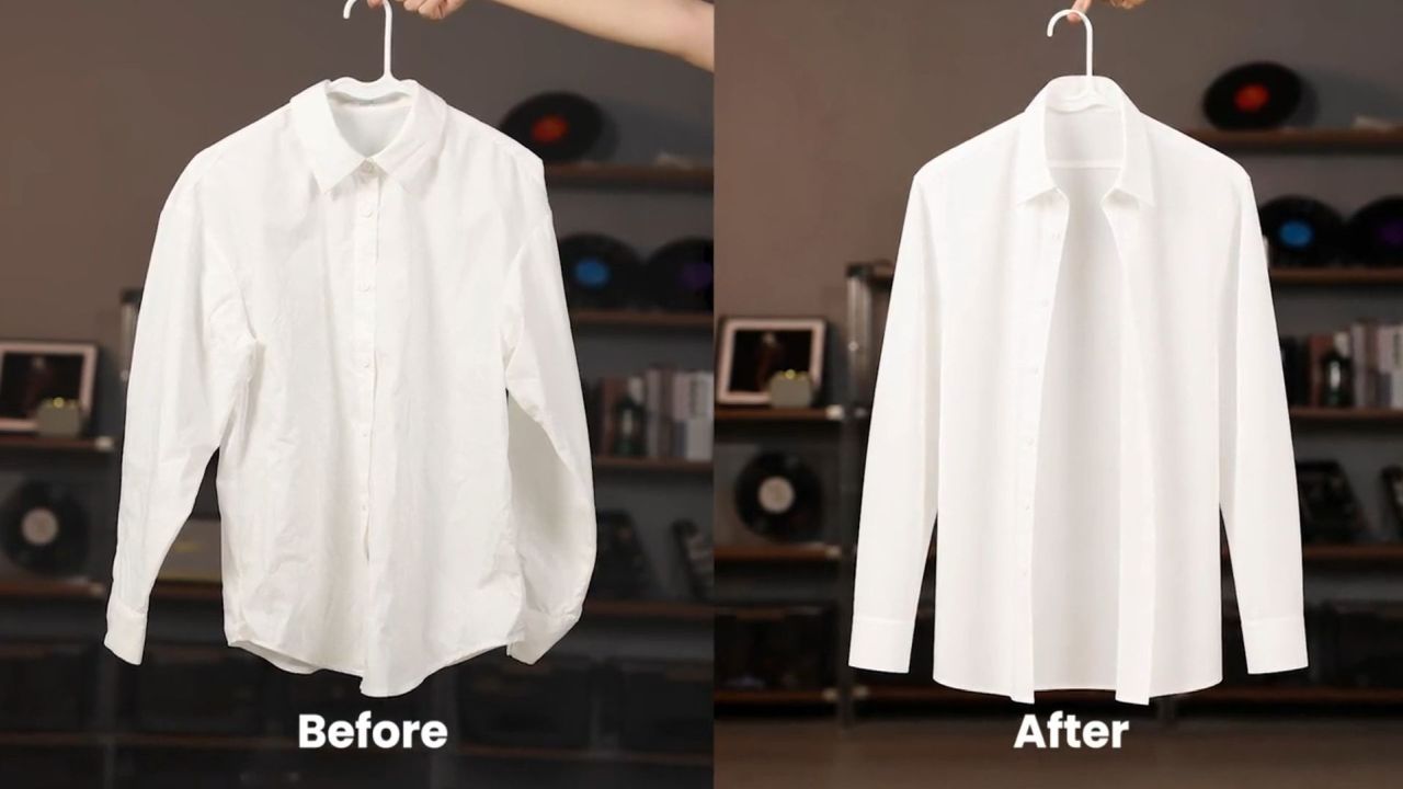 Foldryn Hands-Free Clothes Dryer Dries and De-Wrinkles Clothes in Minutes