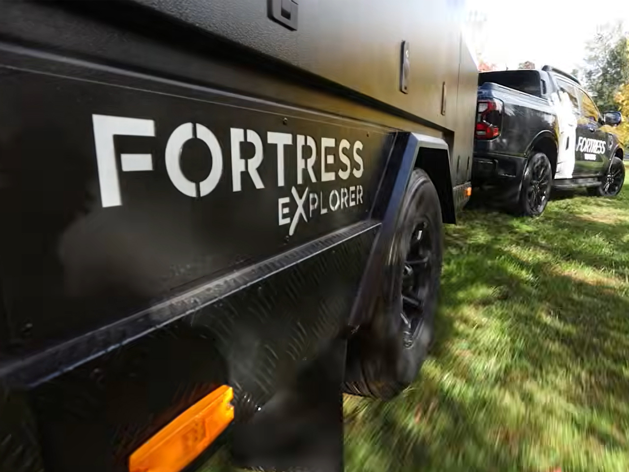 Exterior of Fortress Explorer Camping Trailer by the The Fortress Trailer
