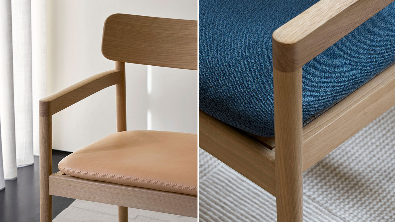 Fredericia’s Post Lounge Chair by Cecilie Manz at 3daysofdesign