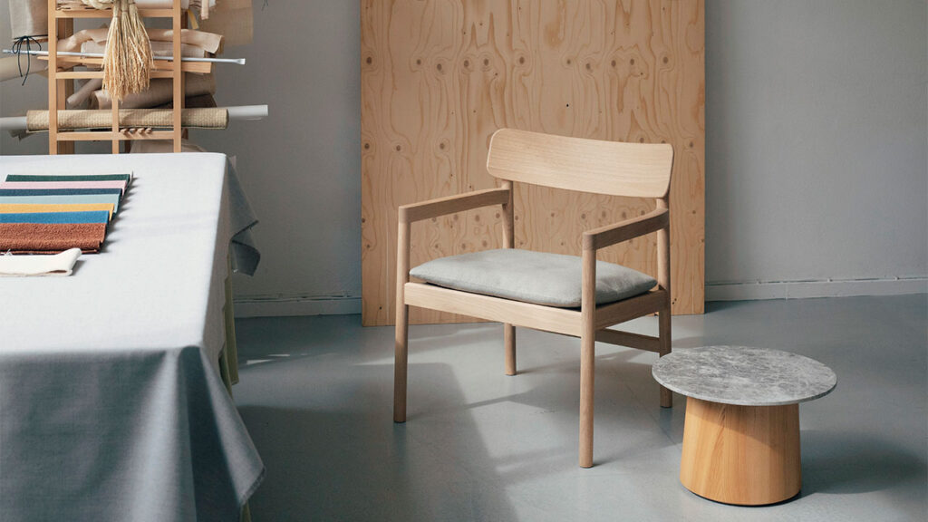 Fredericia’s Post Lounge Chair by Cecilie Manz at 3daysofdesign