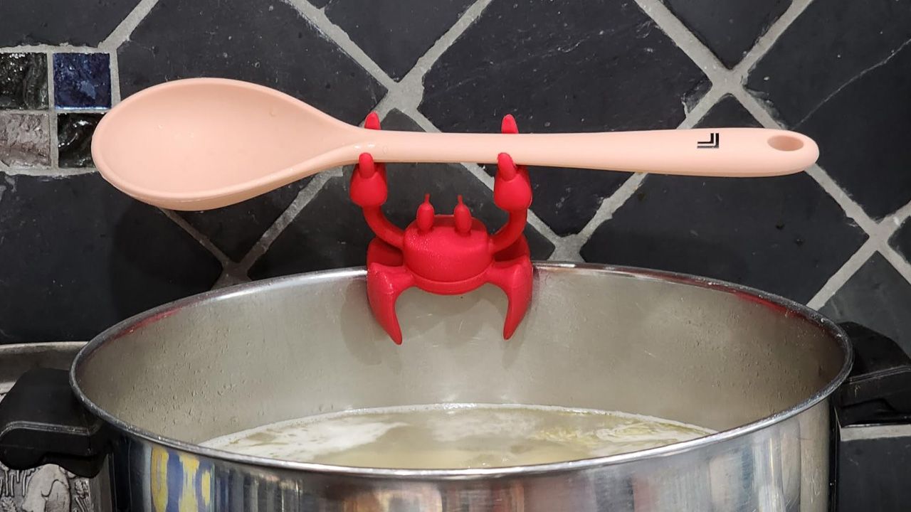 Funny Father's Day Gifts - OTOTO Red The Crab Silicone Utensil Rest
