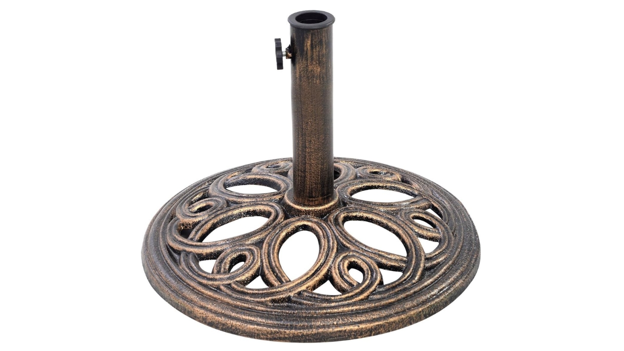 Giantex 23Lbs Cast Iron Patio Umbrella Base