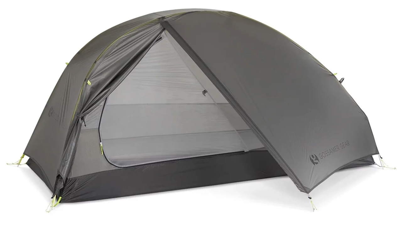 Gossamer Gear one-person tent open