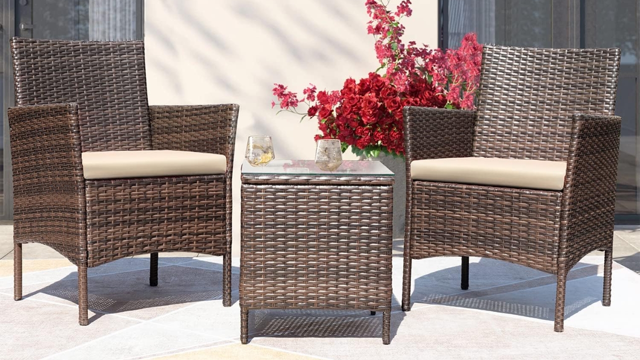 Greesum 3 Pieces Patio Furniture Set