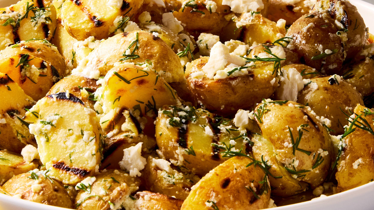 Grilled Greek Lemon Potato Salad