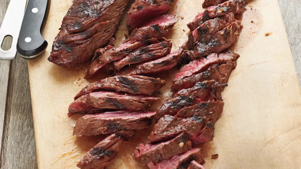 Grilled Marinated Hanger Steak