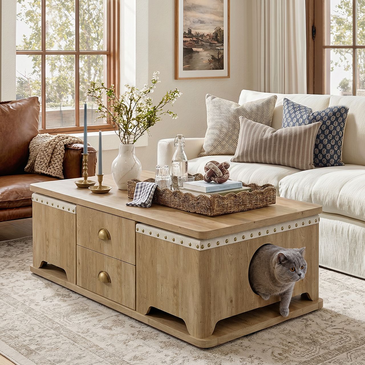 How Modern Homes are Evolving for Shared Human-Pet Living- cat furniture table