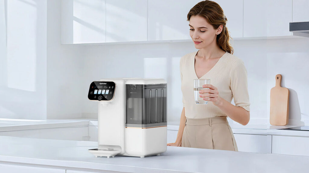 Hydrofast B100 Countertop RO Water Filter Gives Mineral-Rich and Great Tasting-Water With Zero Plumbing or Drilling Hassle