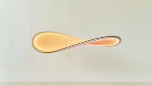 INFINITY Lamp Flaunts Fluid 3D Loop That can be Hung Vertically or Horizontally INFINITY Lamp at 3daysofdesign by Boris Berlin