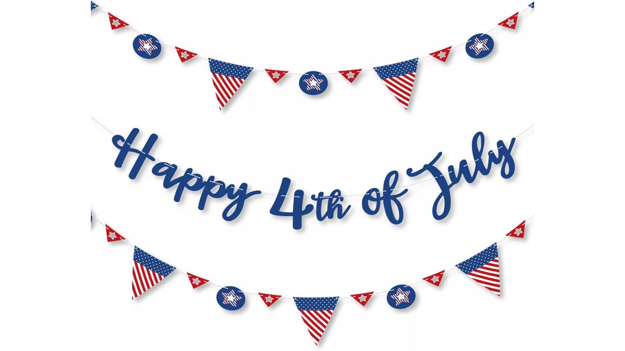 Independence Day Letter Banner Decoration