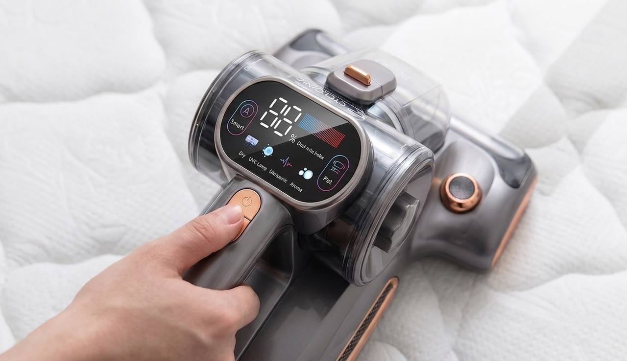 Jigoo Mattress Vacuum Cleaners for better sleep_smart screen