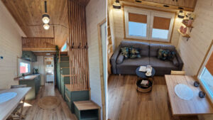 Storage-Efficient Kathi Tiny House is Masterclass in Modern Minimalism Kathi Tiny House Exudes Scandinavian Charm in its One Bedroom Storage-Efficient Layout