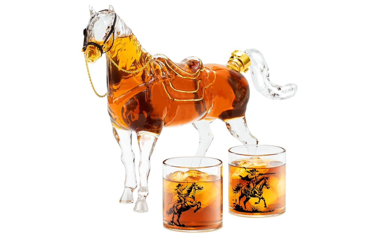 Kollea Horse Whiskey Decanter Set