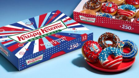 Krispy Kreme Drops Patriotic Doughnut Collection Ahead of Fourth of July Krispy Kreme 2026 Fourth of July Collection