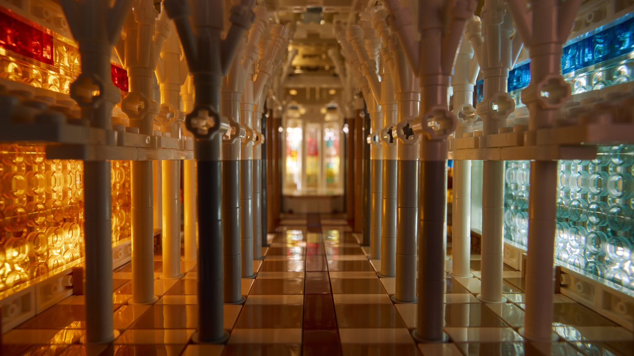 LEGO Sagrada Família Set - stained glass windows