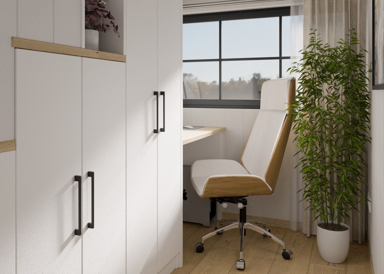 home office of Lucia tiny house by Vagabond Haven