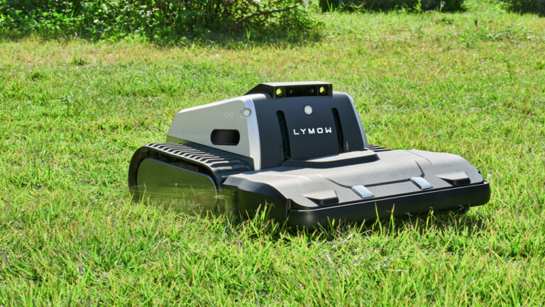 Lymow One Plus Robotic Lawn Mower Tackles Steep Slopes and Large Lawns With Tracked Mobility Lymow One Plus Robotic Lawn Mower
