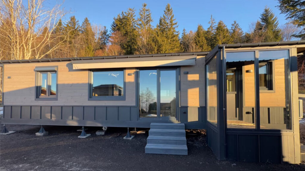 MEGA Tiny House Glass Porch in USA Exterior