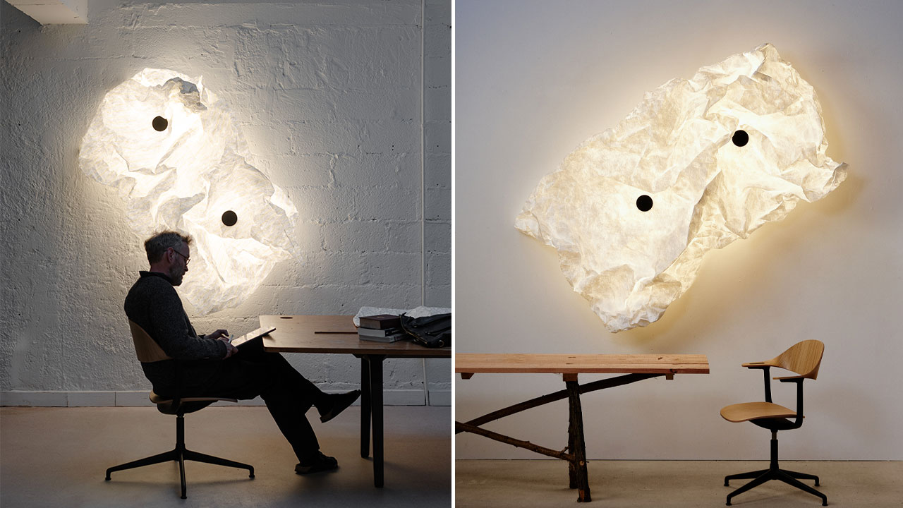 Erwan Bouroullec’s Maap Wall Lamp for Flos is Made From Paper-Like Material That’s Tear-Resistant in Nature