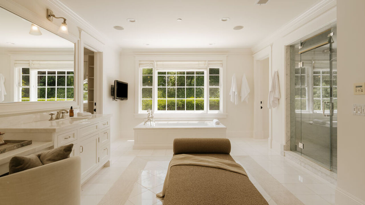 The spa-like bathroom