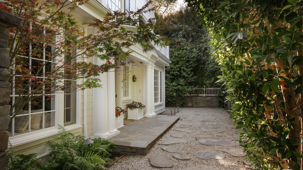 The residence is surrounded with natural greenery