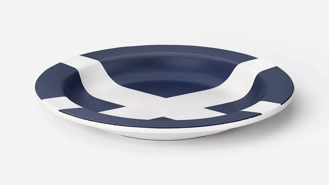 Melamine Appetizer Plate Navy