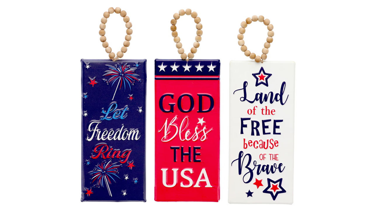 Metal Hanging Decor With Beads