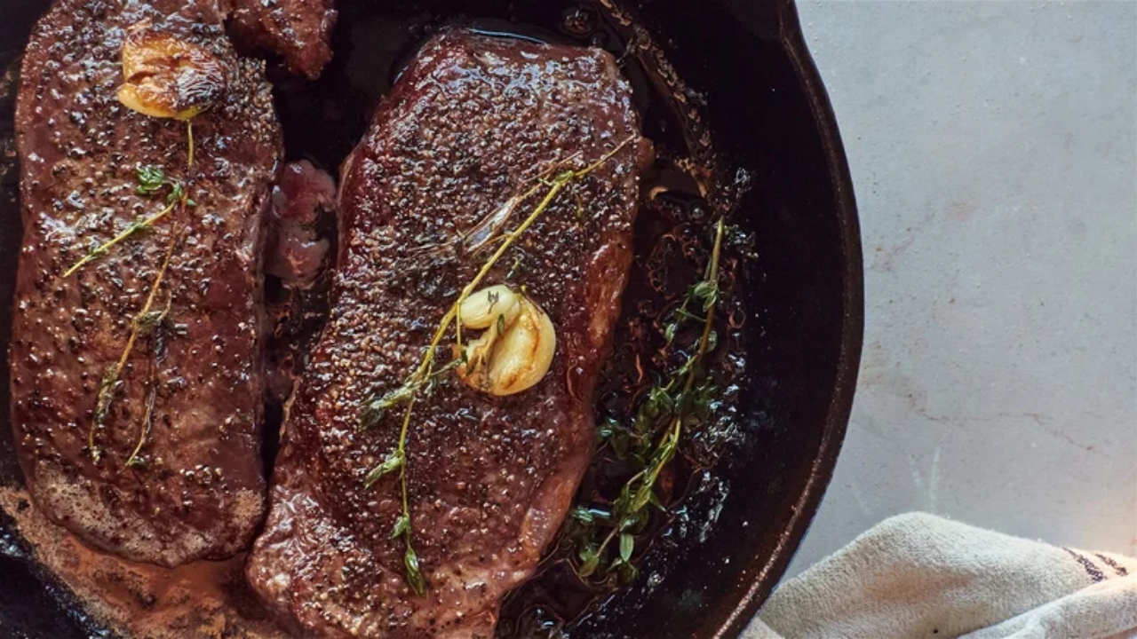 Oven-to-Cast Iron Reverse Sear Steak