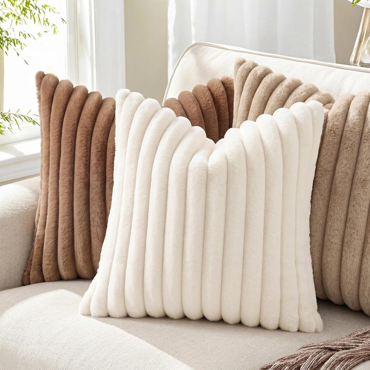 Pallene Plush Throw Pillow Covers (32% off)
