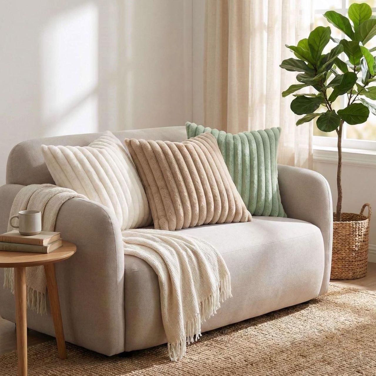 Pallene Plush Throw Pillow Covers