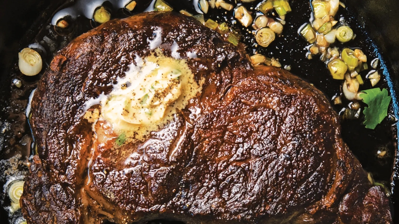 Pan-Seared Ribeye with Miso Butter