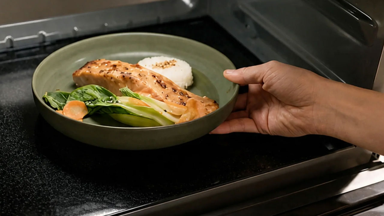 Panasonic Japanese Microwave Cooks Food Evenly, Minimizes Cold Spots